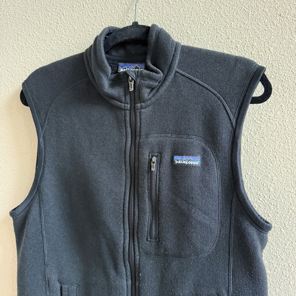 Patagonia Men's Better Sweater Vest Black Fleece Size Medium - Picture 3 of 6